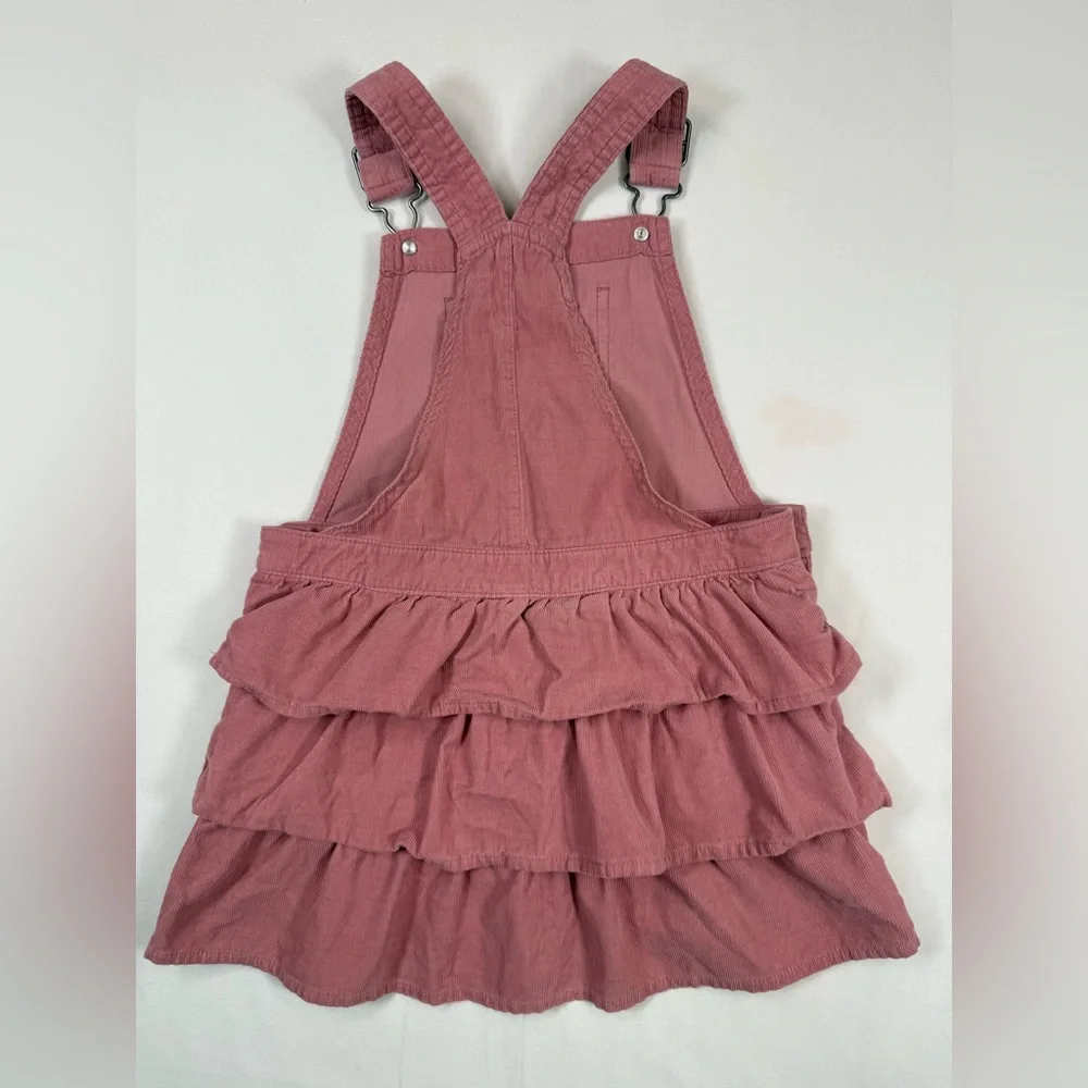 GYMBOREE Girls Corduroy Tiered‎ Overall Dress 5T Dusty Rose Y2K Inspired Cowgirl